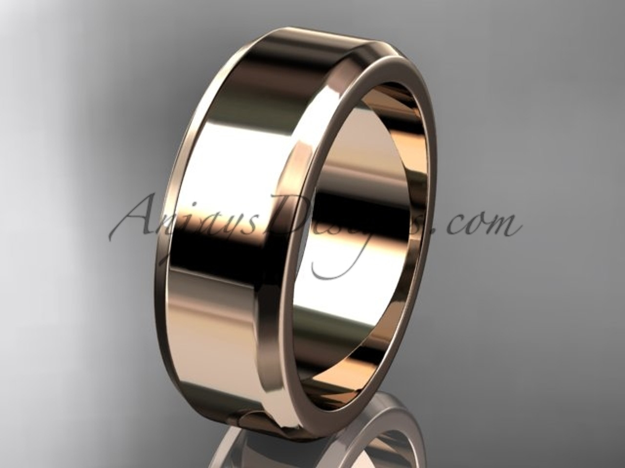 Rose Gold Men's Ring with Turquoise | Vansweden Jewelers