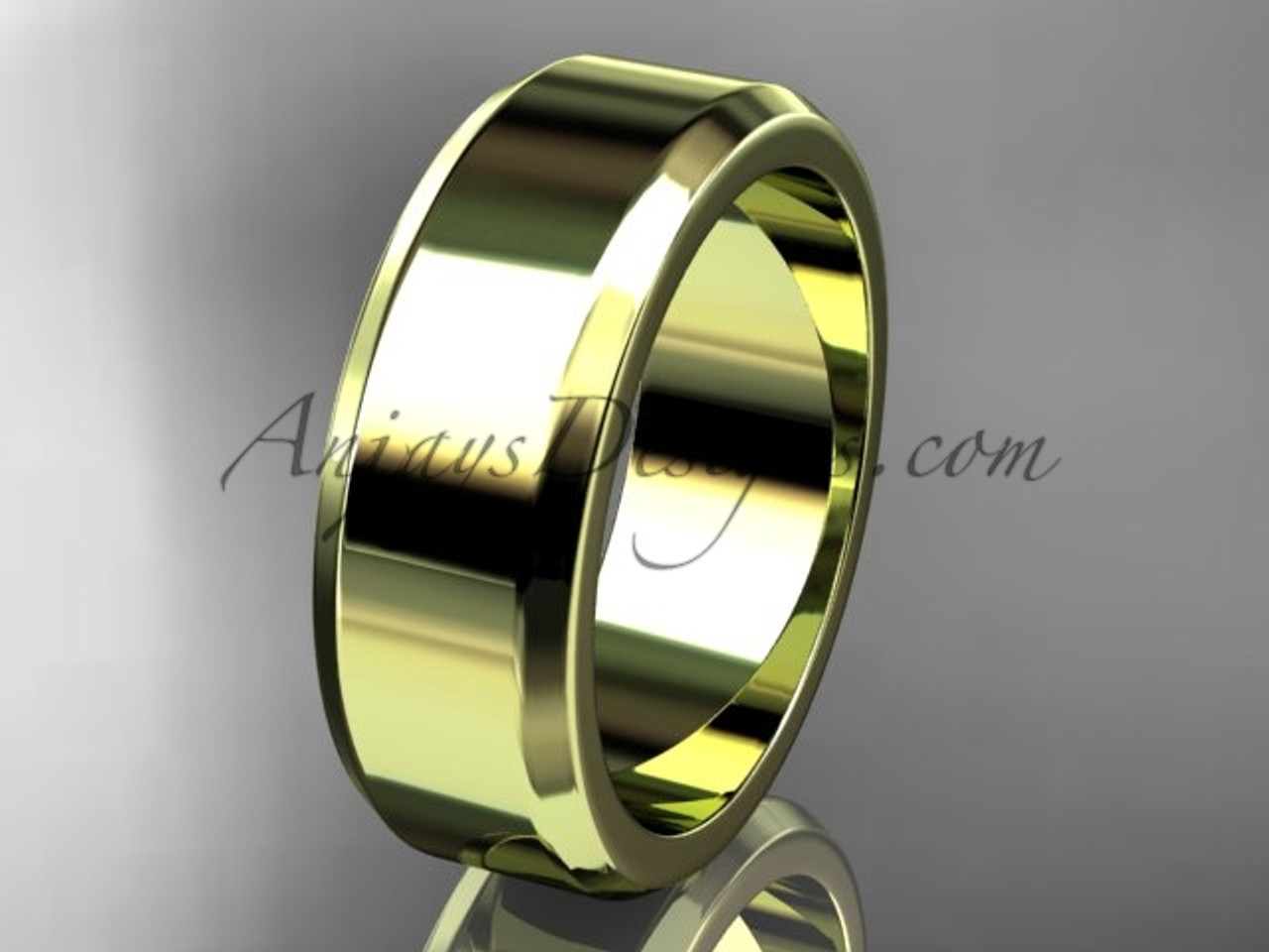 Mid-Weight Classic Wedding Band (2-6mm) in 14K Yellow Gold with Comfor –  Noble Arizona