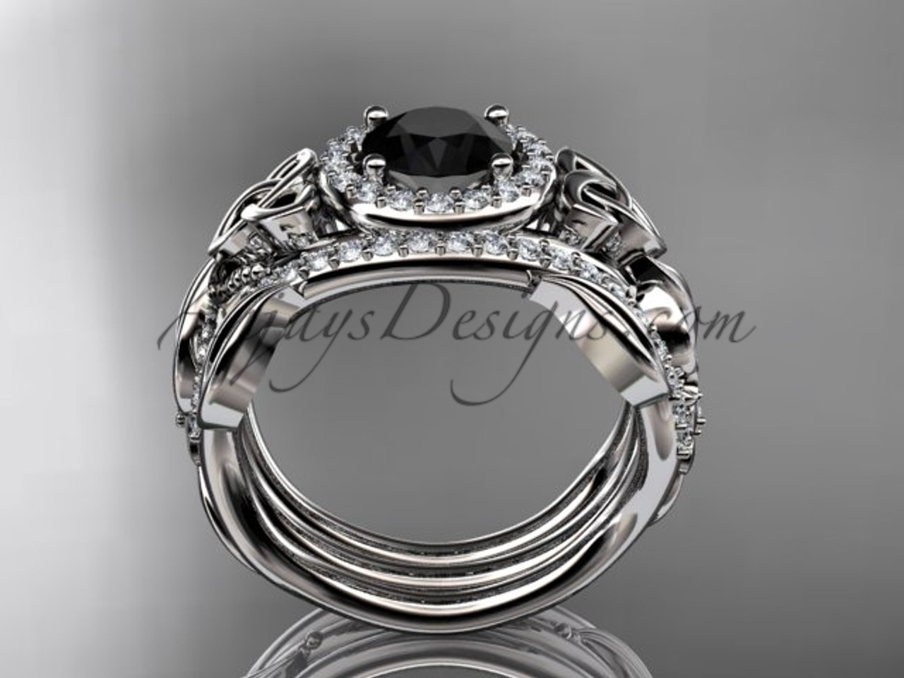 Single Diamond Platinum Ring for Women JL PT LR 135