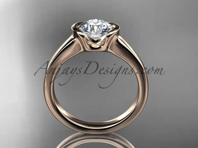 Unusual Engagement Rings Rose Gold Proposal Ring VD10016