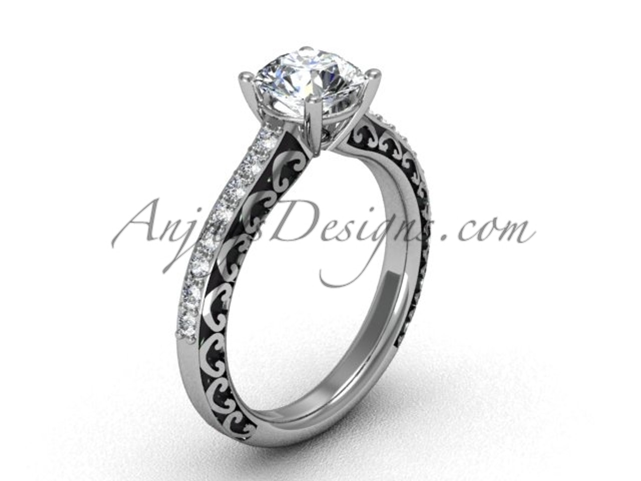 0.24 Cts Two -Tone Solitaire Diamond Rings -Best Prices N Designs| Surat  Diamond Jewelry