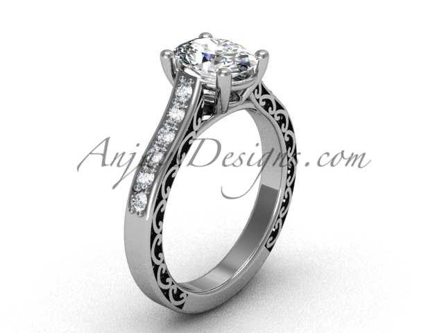 Solitaire Engagement Rings for Womens Platinum Ring SGT632