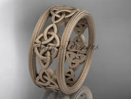 Infinity and Trinity Knot Symbol Wedding Ring.