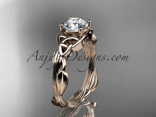 Celtic Engagement Rings Rose Gold Wedding Ring CT7251