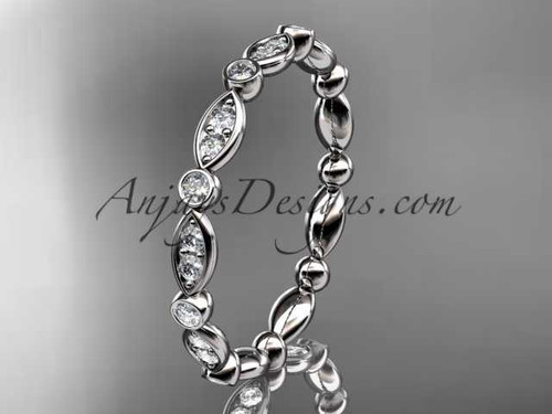platinum diamond wedding band, engagement ring ADLR29B