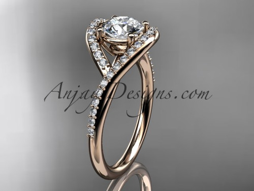 Platinum and 18ct Rose Gold Bevel Detail Wedding Ring | Pravins
