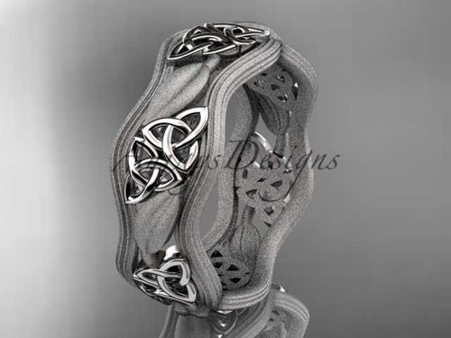 platinum celtic trinity knot wedding band, engagement ring CT7510GM