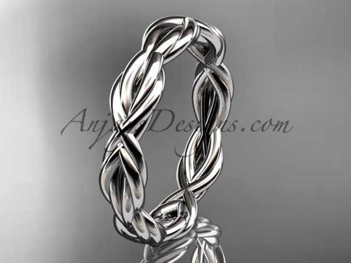 platinum rope wedding band RP899G