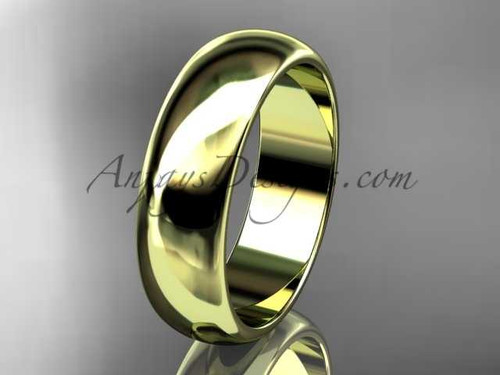 14k yellow gold traditional 6mm wide wedding band WB50106G 14k yellow gold traditional 6mm wide wedding band WB50106G