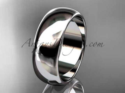 14k white gold traditional 7mm wide wedding band WB50107G 14k white gold traditional 7mm wide wedding band WB50107G