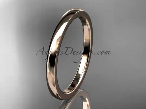 14k rose gold comfort fit wedding band 2mm WB50202G