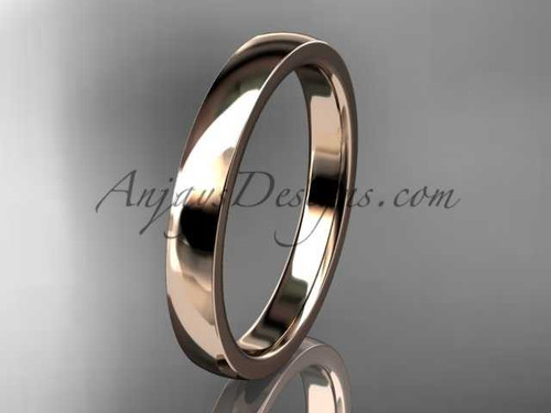 14k rose gold comfort fit wedding band 3mm WB50203G