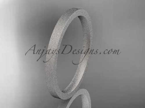Platinum matte finish comfort fit wedding band 2mm WB50302G