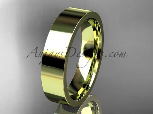 14k yellow gold plain 5mm wide wedding band WB50305G 14k yellow gold plain 5mm wide wedding band WB50305G