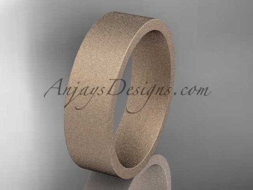 14k rose matte finish gold comfort fit wedding band 6mm WB50306G 14k rose matte finish gold comfort fit wedding band 6mm WB50306G
