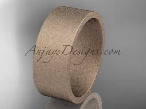 14k rose matte finish gold comfort fit wedding band 8mm WB50308G 14k rose matte finish gold comfort fit wedding band 8mm WB50308G