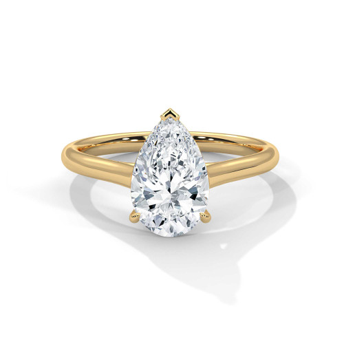 2 Carat Pear Cut Lab Grown Diamond Solitaire Engagement Ring 2 Carat Pear Cut Lab Grown Diamond Solitaire Engagement Ring
