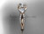 14kt rose gold diamond engagement ring, wedding ring ADLR321