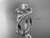 Unique platinum diamond leaf and vine wedding ring, engagement ring ADLR222