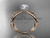 Glorious Celtic Trinity Knot Wedding Ring, 14kt Rose Gold "Forever One" Moissanite Engagement Ring CT7171 Glorious Celtic Trinity Knot Wedding Ring, 14kt Rose Gold "Forever One" Moissanite Engagement Ring CT7171