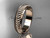 Superlative Nautical Wedding Band, 14kt Rose Gold Bridal Ring ADLR399G