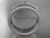 platinum celtic trinity knot wedding band, matte finish wedding band, engagement ring CT7233G