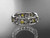 14kt white gold diamond leaf wedding ring, engagement ring, wedding band ADLR160B nature inspired jewelry
