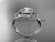 14kt white gold celtic trinity knot engagement ring, wedding ring with a "Forever One" Moissanite center stone CT789 14kt white gold celtic trinity knot engagement ring, wedding ring with a "Forever One" Moissanite center stone CT789
