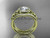 Modern Diamond Celtic Wedding Ring Set, 14kt Yellow Gold Halo Engagement Ring with a double wedding band CT7131S