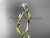 14k yellow gold diamond vine and leaf engagement ring ADLR178
