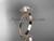 14kt rose gold wedding ring, engagement ring ADLR389