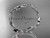 14k white gold diamond leaf and vine wedding ring,engagement ring,wedding band ADLR41B