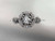 Platinum diamond floral, leaf and vine \"Basket of Love\" ring with a "Forever One" Moissanite center stone ADLR94 nature inspired jewelry