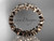 14kt rose gold diamond flower wedding ring, engagement ring, wedding band ADLR57B