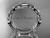 Handcrafted Celtic Bridal Ring, 14kt White Gold Leaf Wedding Band CT7152G