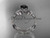 14kt white gold diamond celtic trinity knot wedding ring, engagement set with a Black Diamond center stone CT7132S 14kt white gold diamond celtic trinity knot wedding ring, engagement set with a Black Diamond center stone CT7132S