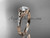 14kt rose gold diamond celtic trinity knot wedding ring, engagement ring with a "Forever One" Moissanite center stone CT7333 14kt rose gold diamond celtic trinity knot wedding ring, engagement ring with a "Forever One" Moissanite center stone CT7333