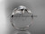 14kt white gold leaf and vine wedding ring, engagement ring with a "Forever One" Moissanite center stone ADLR273