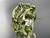 Modern Wedding Band, 14kt Yellow Gold Leaf and Vine Bridal Ring ADLR263G