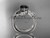 Unique platinum diamond leaf wedding ring, engagement set with a Black Diamond center stone ADLR225S