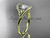 14kt yellow gold diamond celtic trinity knot wedding ring, engagement ring CT7166