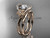 14kt rose gold diamond unique engagement set ADLR166S