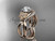 Nature Themed Diamond Bridal Set, 14kt Rose Gold Engagement Ring with a "Forever One" Moissanite center stone ADLR90S Nature Themed Diamond Bridal Set, 14kt Rose Gold Engagement Ring with a "Forever One" Moissanite center stone ADLR90S