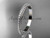 Simple Engagement Ring, 14kt White Gold Diamond Wedding Band ADER86B