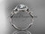 platinum diamond celtic trinity knot wedding ring, engagement ring with a "Forever One" Moissanite center stone CT7127