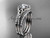 platinum diamond celtic trinity knot wedding ring, engagement ring with a double matching band CT7126S