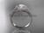14kt white gold diamond unique engagement ring, wedding ring ADER104
