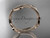 14kt rose gold leaf and vine wedding ring, engagement ring ADLR31G