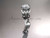 Platinum diamond leaf and vine wedding ring, engagement ring with a "Forever One" Moissanite center stone ADLR251