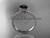 Stunning Black Diamond Engagement Ring, Platinum Awesome Bridal Ring ADER86